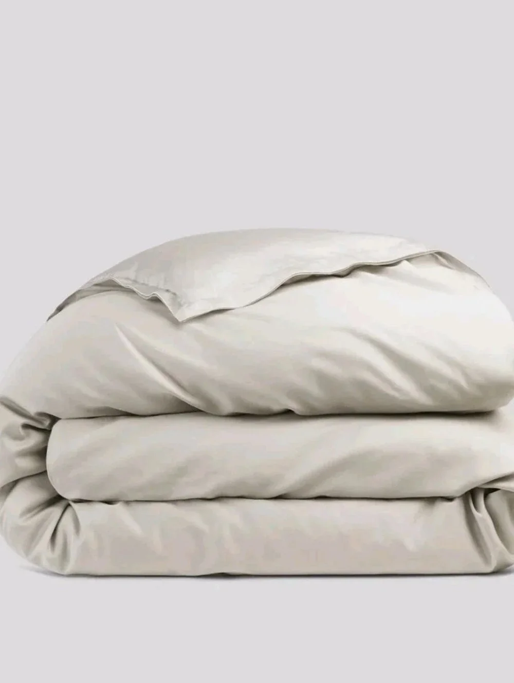 Parachute 100% Sateen Cotton Bone Duvet Cover! Full/ Queen (406)